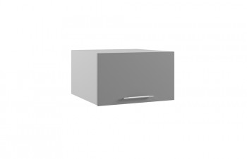 Лофт ГПГ 600 шкаф верхний горизонтальный глубокий (Штукатурка белая/корпус Серый) в Оби - ob.mebel54.com | фото