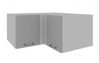 Лофт ГВПГУ 1000 шкаф верхний горизонтальный угловой высокий (Дуб майский/корпус Серый) в Оби - ob.mebel54.com | фото