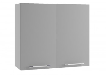 Лофт П 800 шкаф верхний (Штукатурка белая/корпус Серый) в Оби - ob.mebel54.com | фото