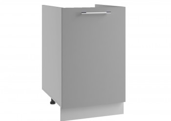 Лофт СМ 500 шкаф нижний мойка (Штукатурка белая/корпус Серый) в Оби - ob.mebel54.com | фото