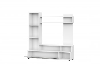 Мебель для гостиной "МГС 9" Белый / Цемент светлый в Оби - ob.mebel54.com | фото