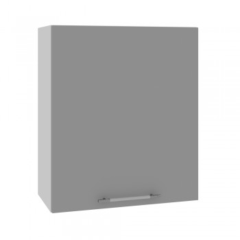 Мелисса П 601 шкаф верхний (Белый скин/корпус Серый) в Оби - ob.mebel54.com | фото