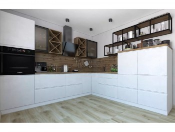 Модульная кухня Бронкс 1,8 м (Кварц) в Оби - ob.mebel54.com | фото