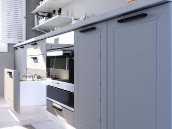 Модульная кухня Глетчер 3 м (Гейнсборо силк/венге) в Оби - ob.mebel54.com | фото