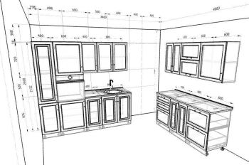 Модульная кухня Ницца (Крем/белый) в Оби - ob.mebel54.com | фото
