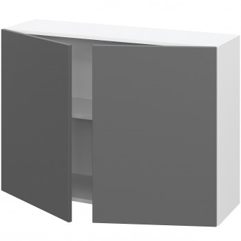 Норд ШВ 1000 Шкаф верхний (Софт смок/корпус Белый) в Оби - ob.mebel54.com | фото