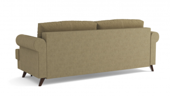 Оливер / диван - кровать 3-х местн. (еврокнижка) (велюр велутто коричневый 23 в Оби - ob.mebel54.com | фото