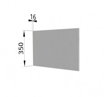 Панель торцевая (для шкафа горизонтального глубокого) ГПГ Капля (Белый) в Оби - ob.mebel54.com | фото