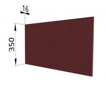 Панель торцевая (для шкафа горизонтального глубокого) ГПГ Квадро (Красная кожа) в Оби - ob.mebel54.com | фото