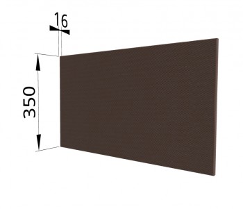 Панель торцевая (для шкафа горизонтального глубокого) ГПГ Квадро (Шоколад кожа) в Оби - ob.mebel54.com | фото