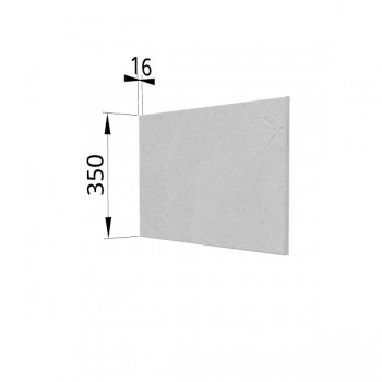Панель торцевая (для шкафа горизонтального глубокого) ГПГ Лофт (Штукатурка белая) в Оби - ob.mebel54.com | фото