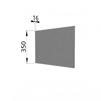 Панель торцевая (для шкафа горизонтального глубокого) ГПГ Лофт (Штукатурка серая) в Оби - ob.mebel54.com | фото