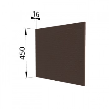 Панель торцевая (для шкафа горизонтального глубокого высокого) ГВПГ Квадро (Шоколад кожа) в Оби - ob.mebel54.com | фото