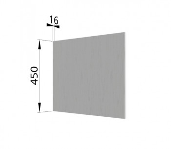 Панель торцевая (для шкафа горизонтального глубокого высокого) ГВПГ Ройс (Графит софт) в Оби - ob.mebel54.com | фото