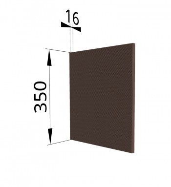 Панель торцевая (для шкафа горизонтального) ПГ Квадро (Шоколад кожа) в Оби - ob.mebel54.com | фото