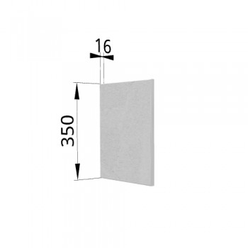 Панель торцевая (для шкафа горизонтального) ПГ Лофт (Штукатурка белая) в Оби - ob.mebel54.com | фото