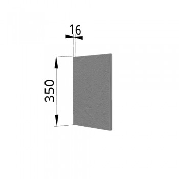Панель торцевая (для шкафа горизонтального) ПГ Лофт (Штукатурка серая) в Оби - ob.mebel54.com | фото