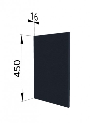 Панель торцевая (для шкафа горизонтального высокого) ВПГ Квадро (Черника) в Оби - ob.mebel54.com | фото