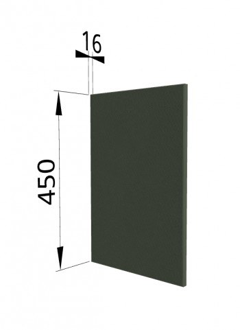 Панель торцевая (для шкафа горизонтального высокого) ВПГ Квадро (Оливково-зеленый) в Оби - ob.mebel54.com | фото