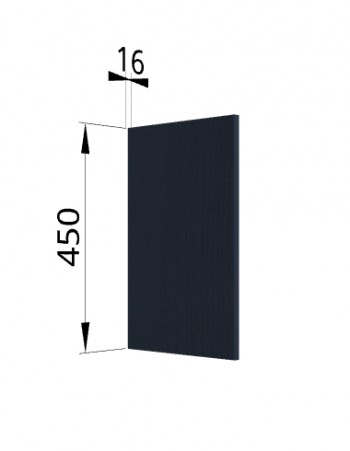 Панель торцевая (для шкафа горизонтального высокого) ВПГ Тито, Гарда (Индиго) в Оби - ob.mebel54.com | фото