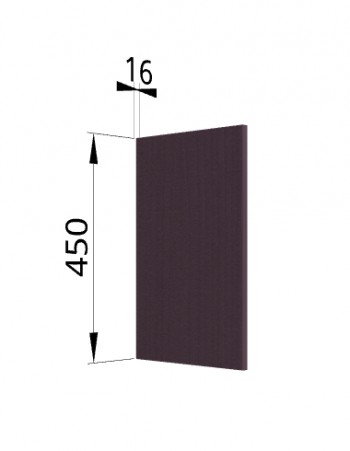 Панель торцевая (для шкафа горизонтального высокого) ВПГ Тито, Гарда (Пурпур) в Оби - ob.mebel54.com | фото