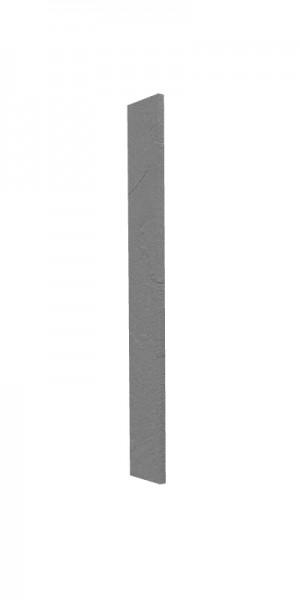 Панель торцевая (для шкафа верхнего торцевого высокого) ВПТ 400 Лофт (Штукатурка серая) в Оби - ob.mebel54.com | фото