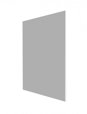 Панель торцевая С Ройс (для шкафов нижних) Белый софт в Оби - ob.mebel54.com | фото