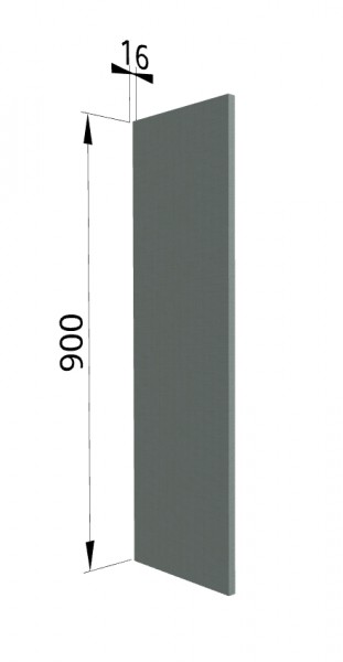 Панель торцевая ВП Квадро (для шкафа верхнего высокого) Нарцисс в Оби - ob.mebel54.com | фото