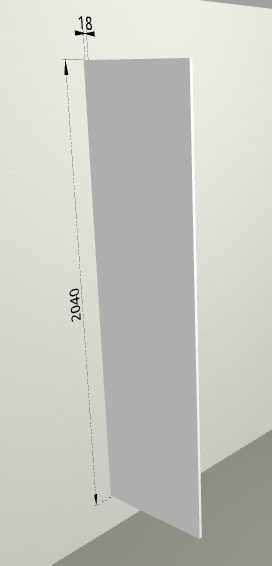 Панель ТП60 (для пеналов) Grey в Оби - ob.mebel54.com | фото