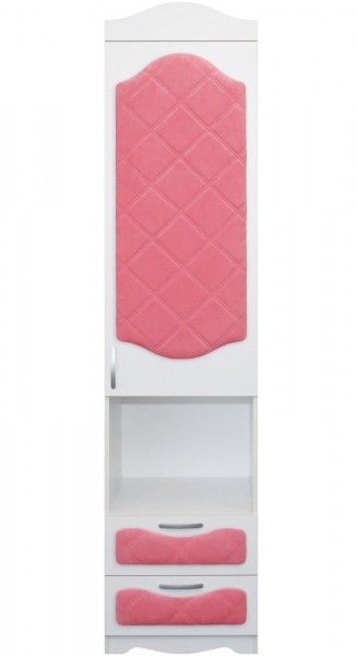 Пенал с ящиками серии Иллюзия 89 Розовый в Оби - ob.mebel54.com | фото