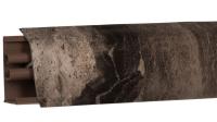 Плинтус LB-38, L=3000мм, мрамор бергамо темный в Оби - ob.mebel54.com | фото