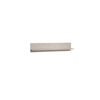 Полка навесная Саманта Дуб харбор белый в Оби - ob.mebel54.com | фото