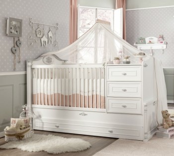 ROMANTIC BABY Детская кровать-трансформер 20.21.1015.00 в Оби - ob.mebel54.com | фото