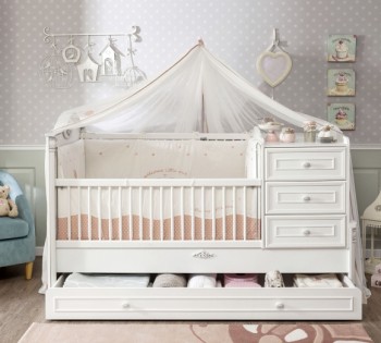 ROMANTIC BABY Детская кровать-трансформер 20.21.1015.00 в Оби - ob.mebel54.com | фото