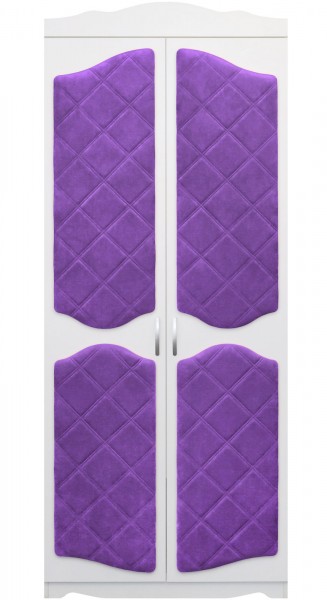 Шкаф 2-х створчатый серии Иллюзия 32 фиолетовый в Оби - ob.mebel54.com | фото