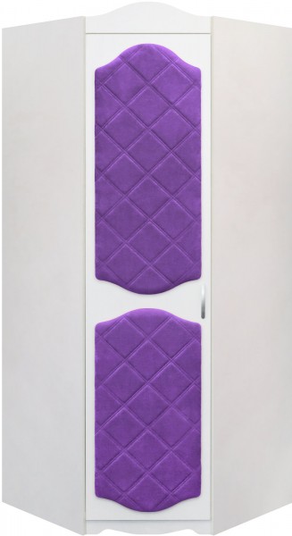 Шкаф угловой Иллюзия 32 Фиолетовый в Оби - ob.mebel54.com | фото