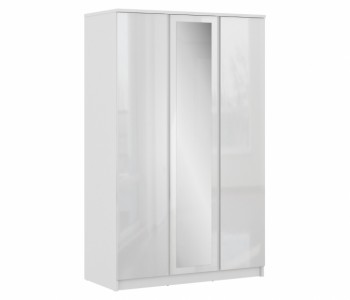 Шкаф 3-х дверный СБ-2493 Медея (Белый/Белый глянец) в Оби - ob.mebel54.com | фото