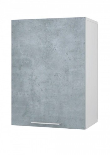 Шкаф 45 с фасадом Лофт (Камень Оленна/Белый) в Оби - ob.mebel54.com | фото