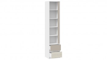 Шкаф для белья комбинированный «Сканди» Дуб Гарден/Белый/Глиняный серый в Оби - ob.mebel54.com | фото