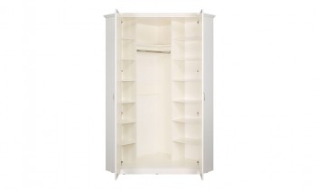 Шкаф для одежды 13.124 Ливерпуль (Белый, ясень ваниль НМ-1012-100 ПВХ) в Оби - ob.mebel54.com | фото