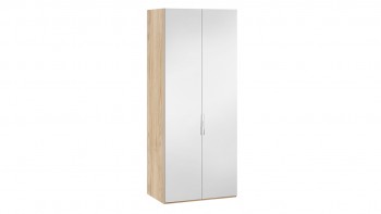 Шкаф для одежды с 2 зеркальными дверями «Эмбер» Яблоня Беллуно в Оби - ob.mebel54.com | фото