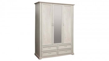 Шкаф для одежды "Сохо" (бетон пайн белый/4 ящика/1532) в Оби - ob.mebel54.com | фото
