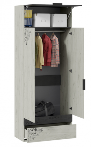Шкаф комбинированный для одежды «Оксфорд-2» в Оби - ob.mebel54.com | фото