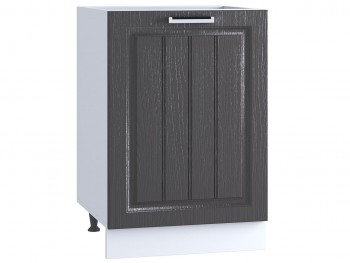 Шкаф нижний 500, ШН 500 (Клен серый/корпус белый) в Оби - ob.mebel54.com | фото