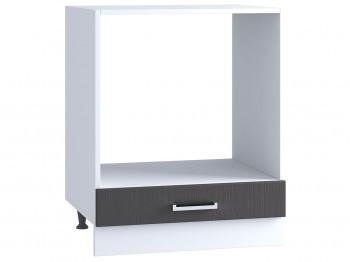 Шкаф нижний под духовку 600, ШНД 600 (Клен серый/корпус белый) в Оби - ob.mebel54.com | фото