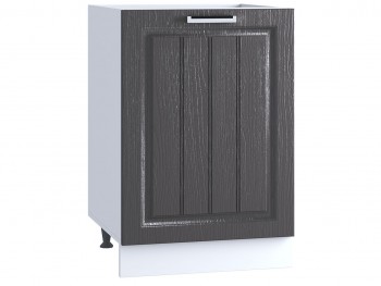 Шкаф нижний под мойку 500, ШНМ 500 (Клен серый/корпус белый) в Оби - ob.mebel54.com | фото