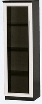 Шкаф нижний со стеклодверью ДЛЯ ГОСТИНОЙ ШНС-450 Венге/Дуб выбеленный в Оби - ob.mebel54.com | фото