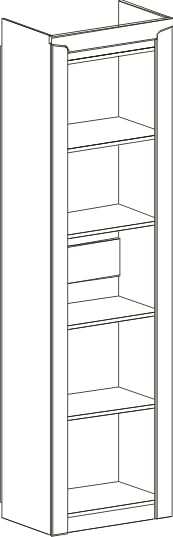  Шкаф однодверный Соренто Дуб бонифаций/Кофе структурный матовый в Оби - ob.mebel54.com | фото