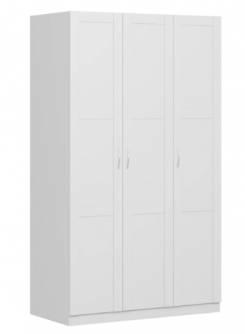 Шкаф трехдверный Пегас сборный белый в Оби - ob.mebel54.com | фото