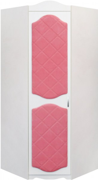 Шкаф угловой Иллюзия 89 Розовый в Оби - ob.mebel54.com | фото